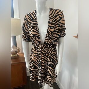 Zebra Print Dress/Coverup